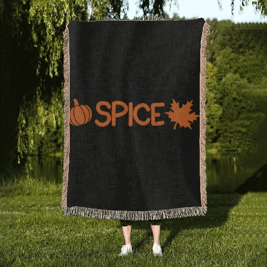 Pumpkin Spice Everything Woven Blankets