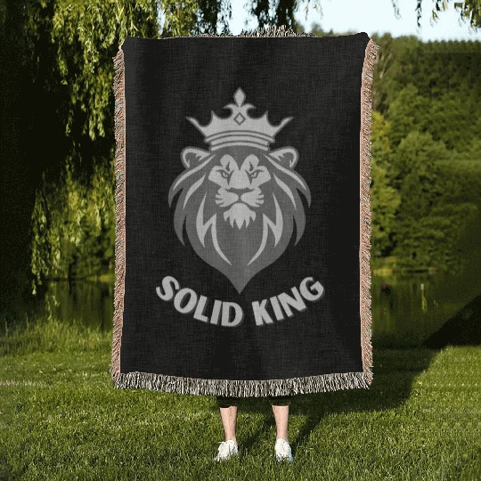 Solid king Woven Blankets