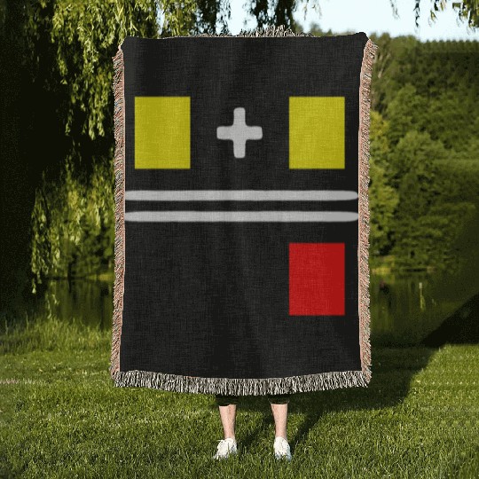 Soccer Yellow Red Card Gift for Soccer Referee Woven Blankets
