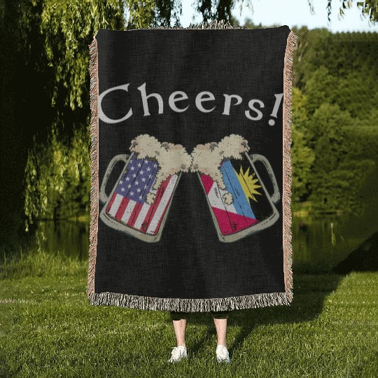 Antigua American Grown Country Cheers Beer Drink Woven Blankets
