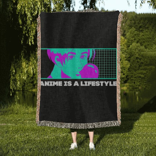 Anime Is a Lifestyle Japanese Kawaii Japan Cute An Woven Blankets