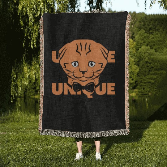 Black and Brown Cute Unique Woven Blankets