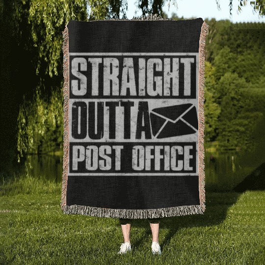 Mail Men Mail Carrier Postal Worker Postman Woven Blankets