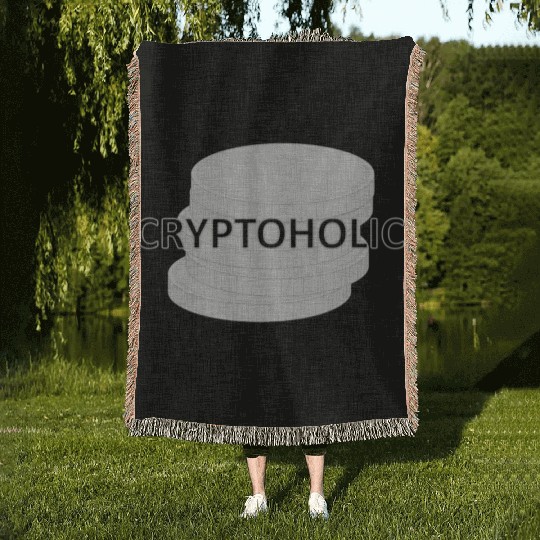 Cryptoholic COIN GREY Woven Blankets