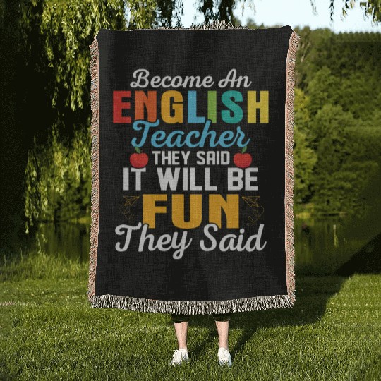 Become An English Teacher Language Grammar Woven Blankets