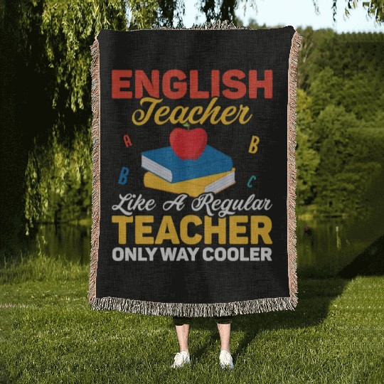 English Teacher Like A Regular Teacher Grammar Lan Woven Blankets