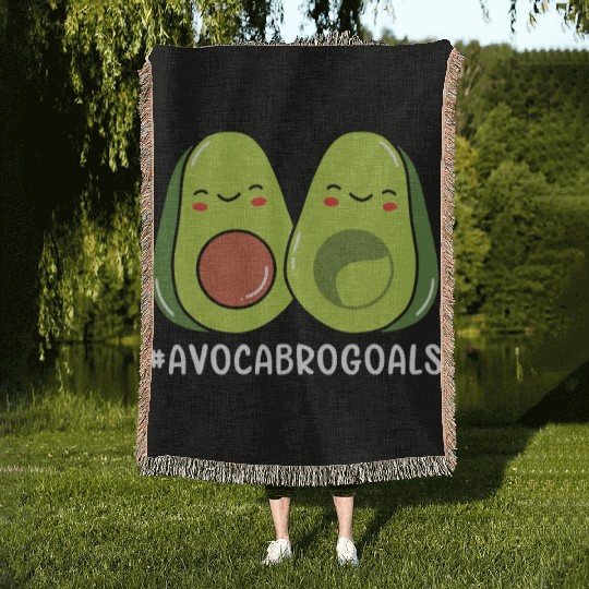 Sibling Big Brother Avocado Goals Hilarious Puns Woven Blankets