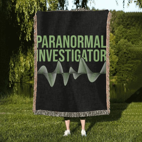 Ghost Hunting Paranormal Investigator Woven Blankets