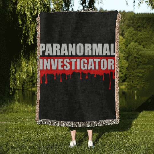 Ghost Hunting Paranormal Investigator Woven Blankets