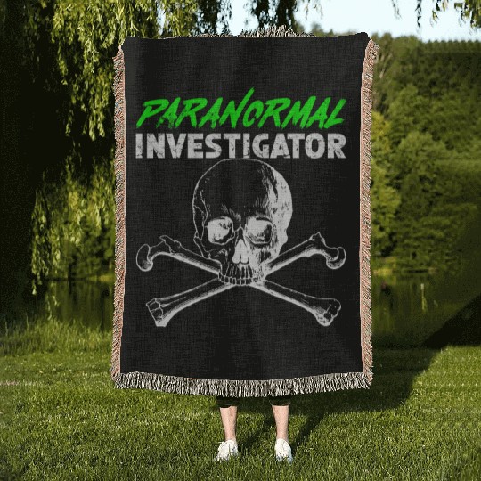 Ghost Hunting Paranormal Investigator Woven Blankets