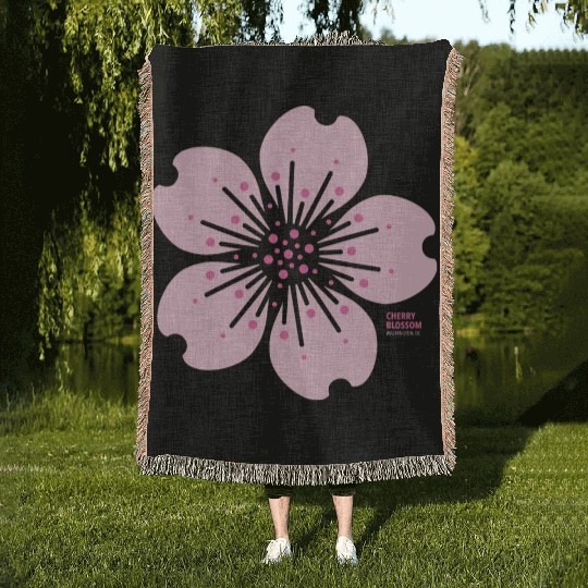 2022 Cherry Blossom Woven Blankets