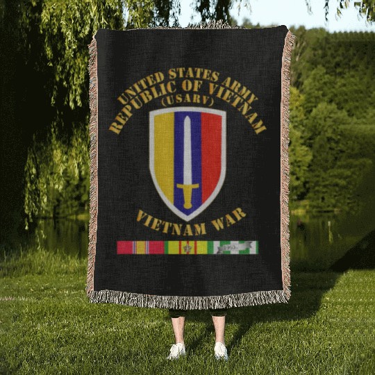 Army US Army Vietnam USARV Vietnam War w SVC Woven Blankets
