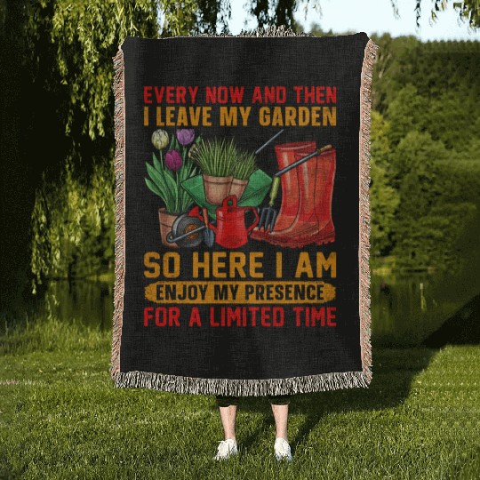 Gardening Lifestyle Plants Lover Planting Harvest Woven Blankets
