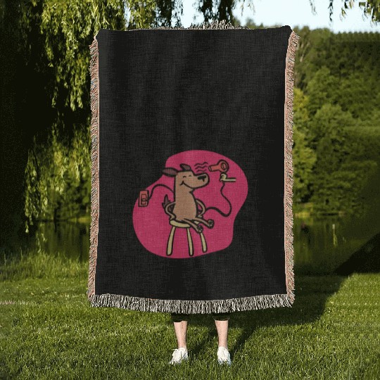 Dog Groomer Canine Grooming Hygiene Woven Blankets