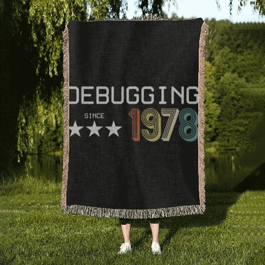 Debugging Since 1978 Woven Blankets