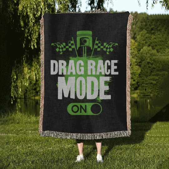 Drag Racing Race Car Drag Race Woven Blankets