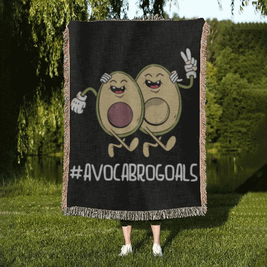 Sibling Big Brother Avocado Goals Hilarious Puns Woven Blankets