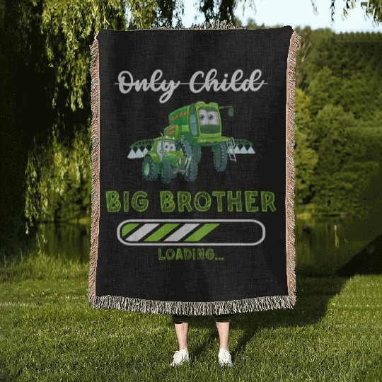 Big brother farmer tractor 2023 Woven Blankets