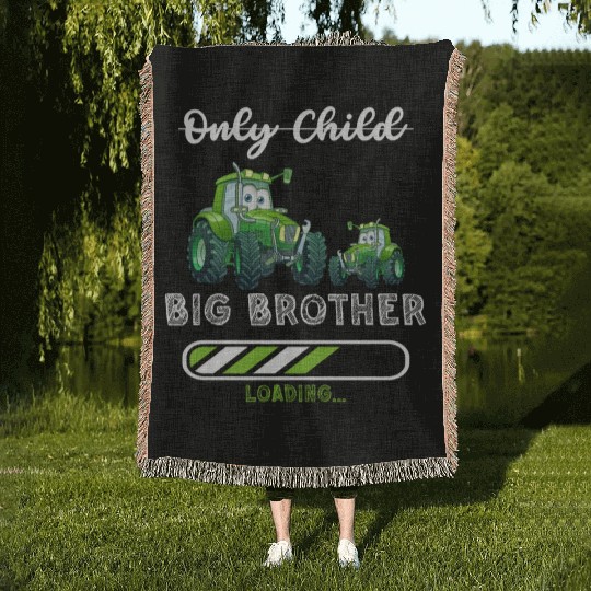 Big brother farmer tractor 2023 Woven Blankets