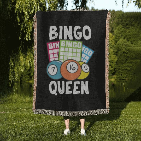 Bingo Queen Woven Blankets