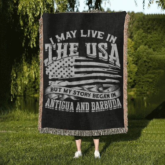 US Immigrant Indigenous USA Immigrants america Woven Blankets