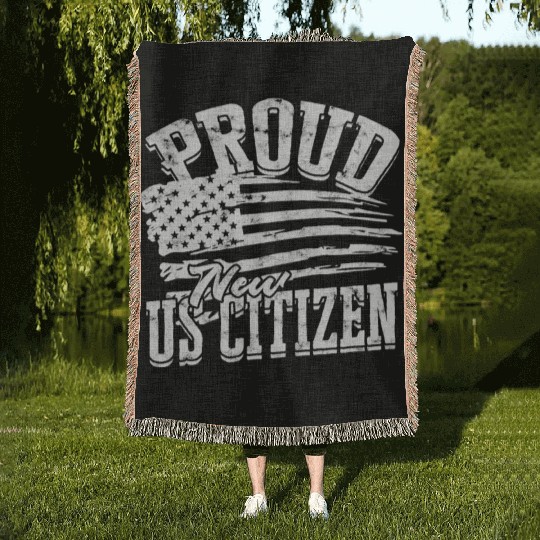 US Immigrant Indigenous USA Immigrants america Woven Blankets