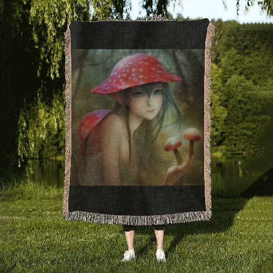 Fungi Fairy Woven Blankets