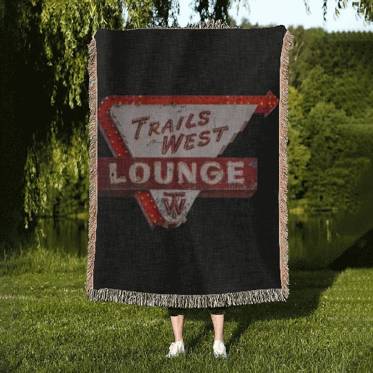 Trails West Lounge Route 66 Tucumcari New Mexico Woven Blankets