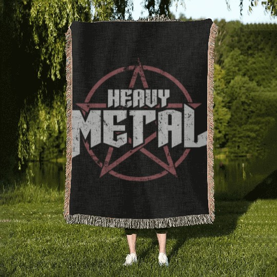 Heavy Metal Music Band Genre Bass Woven Blankets