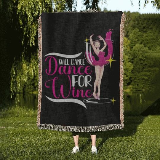 Ballet Ballerina Dance Dancer Dancing Ballet Gift Woven Blankets