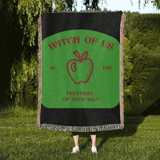 Witch of us is the prettiest of them all? Woven Blankets