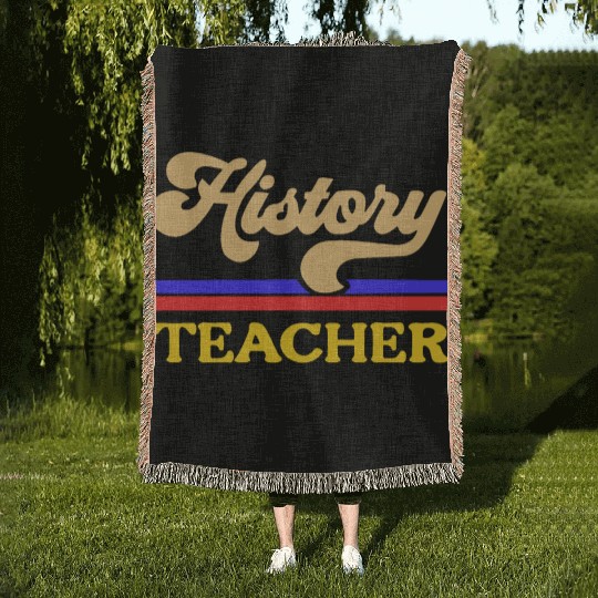 Histroy Teacher Woven Blankets
