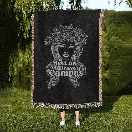 Meet Me On Draven Campus Apparel Woven Blankets