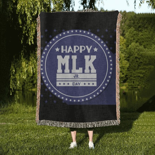 Martin Luther king jr. day Woven Blankets