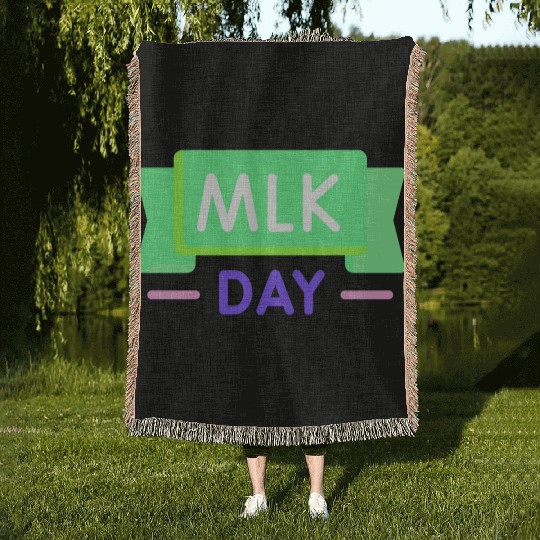 Martin Luther king jr. day Woven Blankets