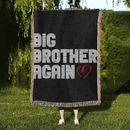 Big Brother Finally Big Bro Gamer Promoted Son Woven Blankets