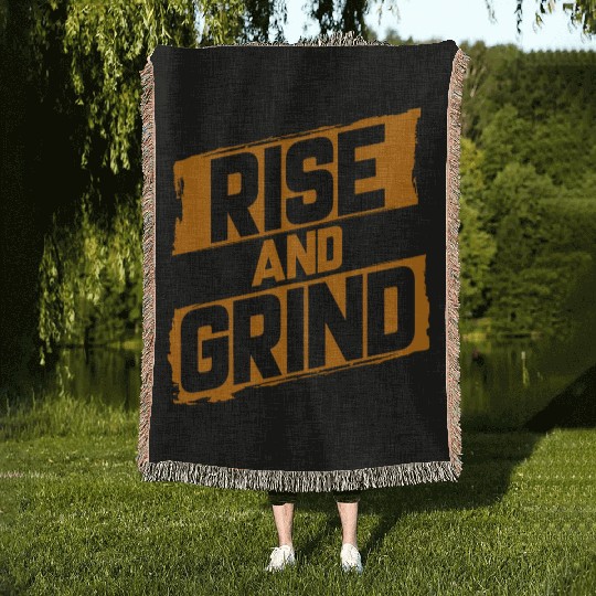 Rise and Grind Woven Blankets