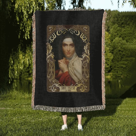Saint Teresa of Avila Women Doctors of the Church Woven Blankets
