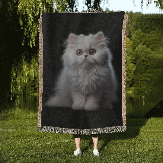 Persian Cat - A Sweet Gift Idea For All Cat Woven Blankets