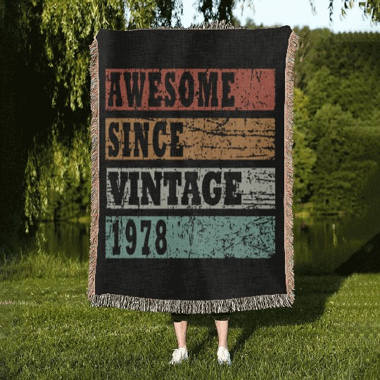 1978 bday gift idea Woven Blankets