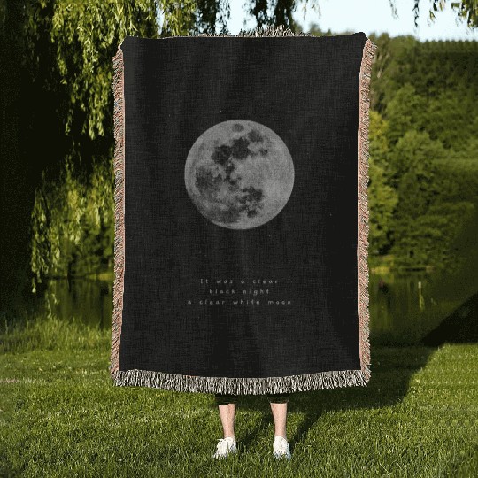 Rap Hip Hop 90s Old School Lyrics Woven Blankets Moon RnB