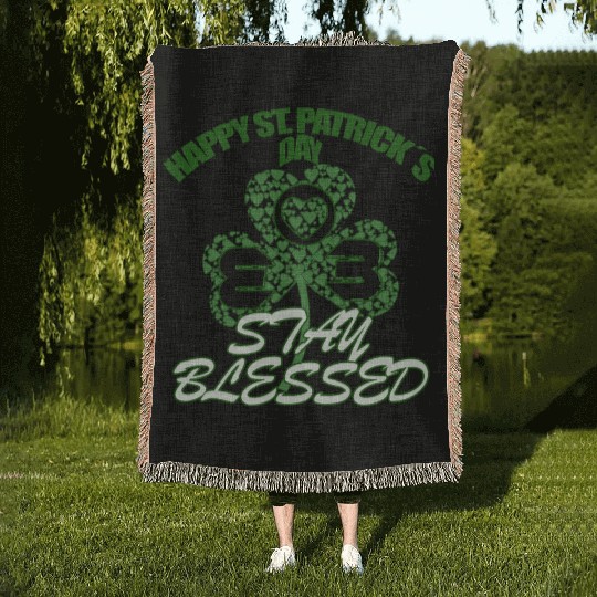 St Patrick s day Woven Blankets for mom 2