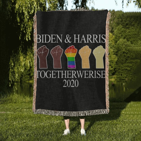 Joe Biden Kamala Harris LGBT Biden Harris 2020 Woven Blankets