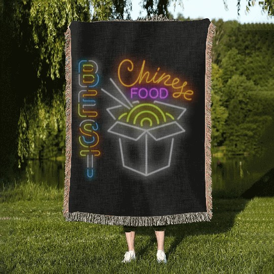 Best Chinese Food Woven Blankets