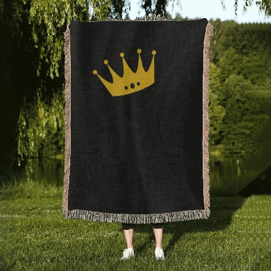 Black Queen Woven Blankets