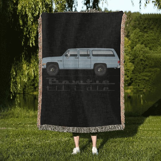 bowtie Light Blue Woven Blankets