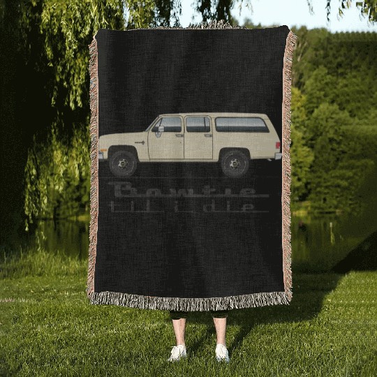 bowtie Santa Fe Tan Woven Blankets