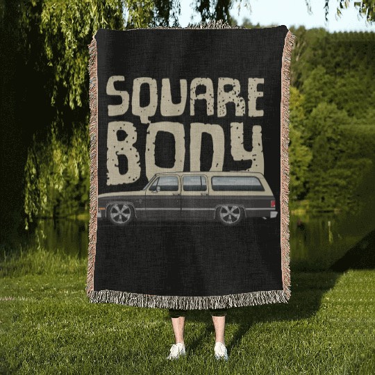 square body Santa Fe Tan Woven Blankets