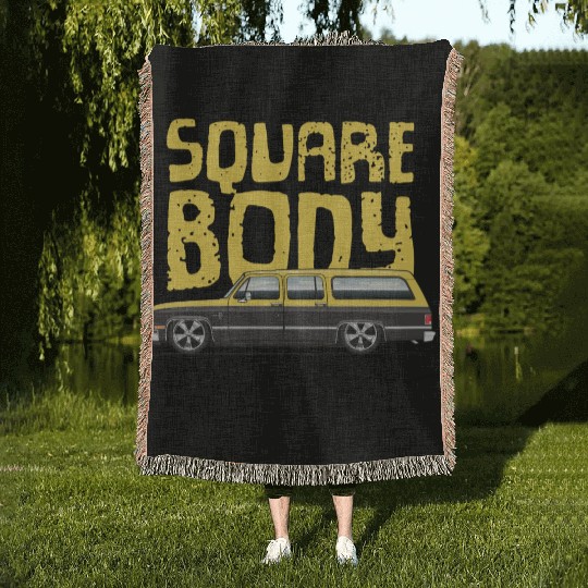 square body Colonial yellow Woven Blankets