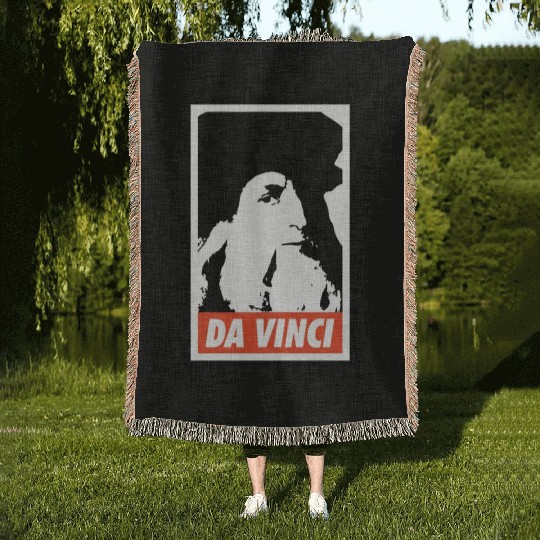 Leonardo Da Vinci Woven Blankets